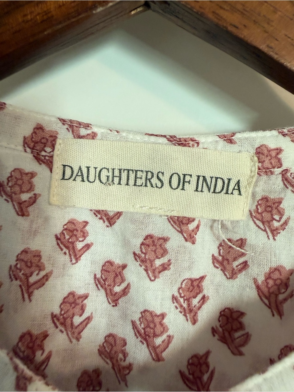 Daughters of India Nora Mini Dress Cotton Voile Women’s M *Read - Picture 9 of 10
